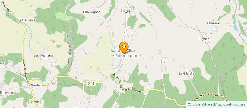 localisation de l'entreprise MADAME VERONIQUE MONGENET  SAINT-SULPICE-DE-ROUMAGNAC