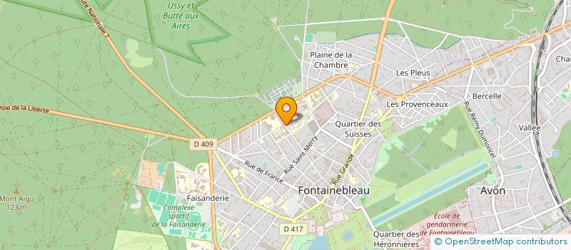 localisation de l'entreprise MADAME VERONIQUE-MONIQUE ELOIN-FAUCHER  FONTAINEBLEAU