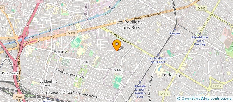 localisation de l'entreprise MADAME VERONIQUE MONKAM  LES PAVILLONS-SOUS-BOIS