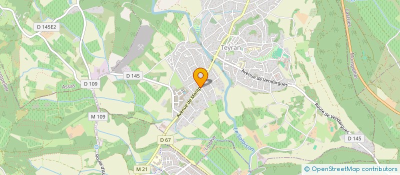 localisation de l'entreprise MADAME VERONIQUE MONNIER  TEYRAN