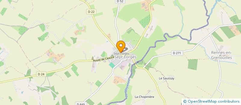 localisation de l'entreprise MADAME VERONIQUE MONNIER à DOMFRONT EN POIRAIE