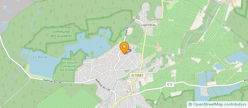 localisation de l'entreprise MADAME VERONIQUE MONTAGNE  ARSAC