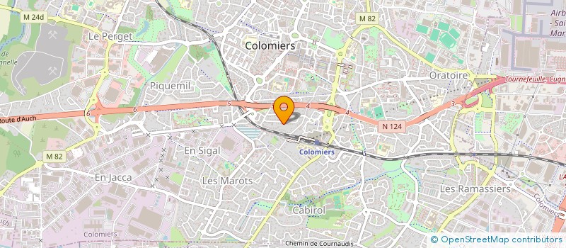 localisation de l'entreprise MADAME VERONIQUE MONTAMAT à COLOMIERS