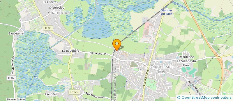 localisation de l'entreprise MADAME VERONIQUE MONTAS à LES SABLES D'OLONNE