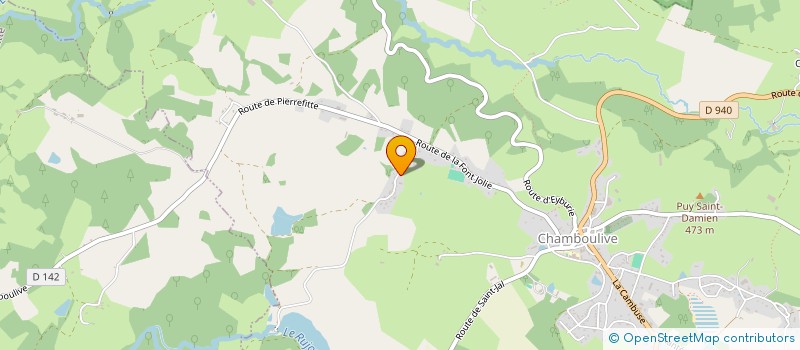 localisation de l'entreprise MADAME VERONIQUE MONTEIL  CHAMBOULIVE