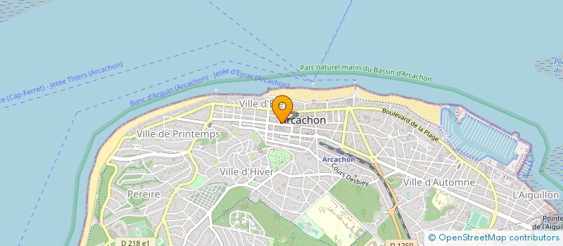 localisation de l'entreprise MADAME VERONIQUE MORA  ARCACHON