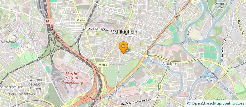 localisation de l'entreprise MADAME VERONIQUE MOREAU  SCHILTIGHEIM