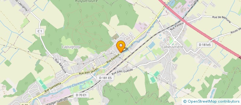 localisation de l'entreprise MADAME VERONIQUE MOREL  LAPUGNOY