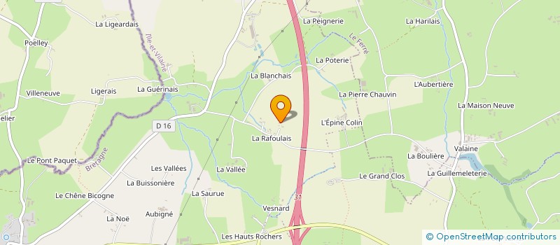 localisation de l'entreprise MADAME VERONIQUE MOREL  LES PORTES DU COGLAIS