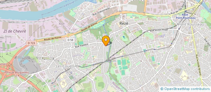 localisation de l'entreprise MADAME VERONIQUE MORELLE  BOUGUENAIS