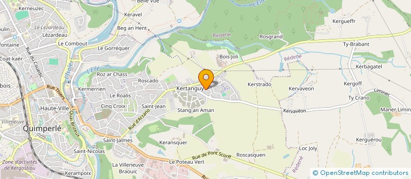 localisation de l'entreprise MADAME VERONIQUE MORIN  CLOHARS-CARNOET