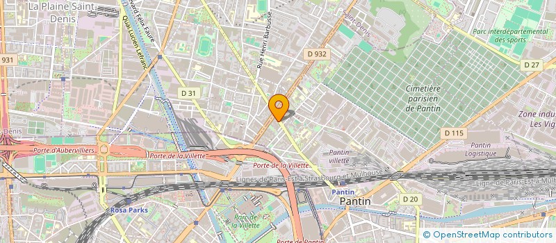 localisation de l'entreprise MADAME VERONIQUE MORISI à PANTIN