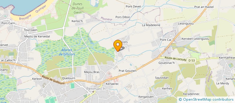 localisation de l'entreprise MADAME VERONIQUE MORZADEC  PENMARCH