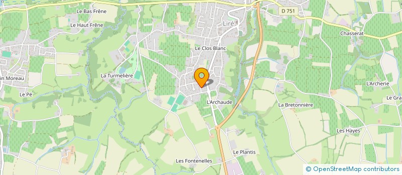 localisation de l'entreprise MADAME VERONIQUE MOTTIN  OREE-D'ANJOU