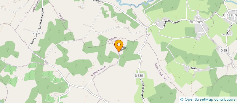 localisation de l'entreprise MADAME VERONIQUE MOUNEY  BAHUS-SOUBIRAN