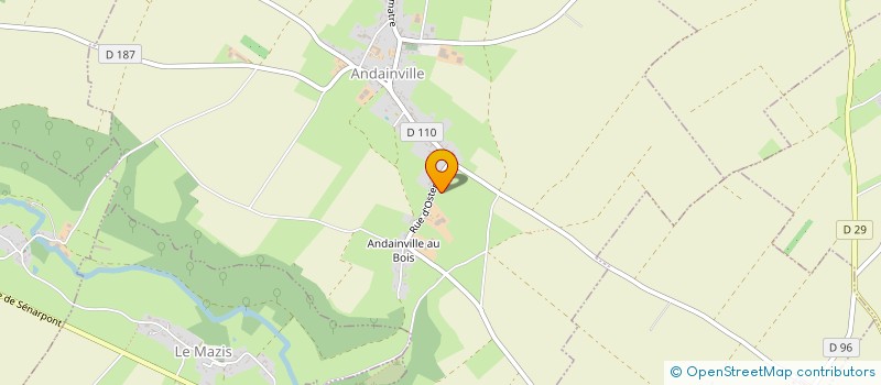 localisation de l'entreprise MADAME VERONIQUE MOUTON  ANDAINVILLE