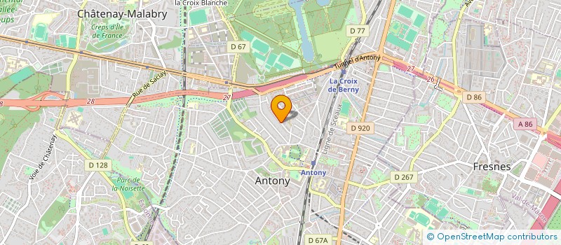 localisation de l'entreprise MADAME VERONIQUE MUGLER à ANTONY