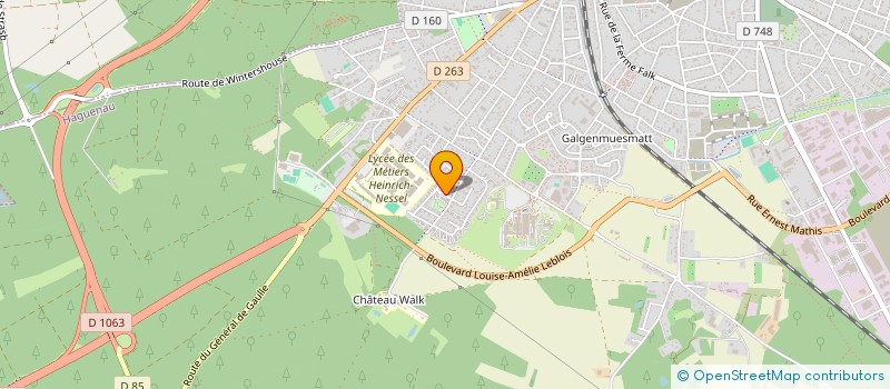 localisation de l'entreprise MADAME VERONIQUE MULLER  HAGUENAU