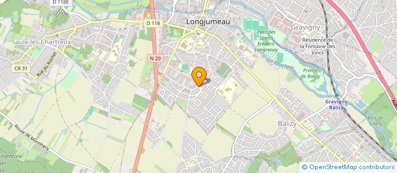 localisation de l'entreprise MADAME VERONIQUE MUTEL  LONGJUMEAU