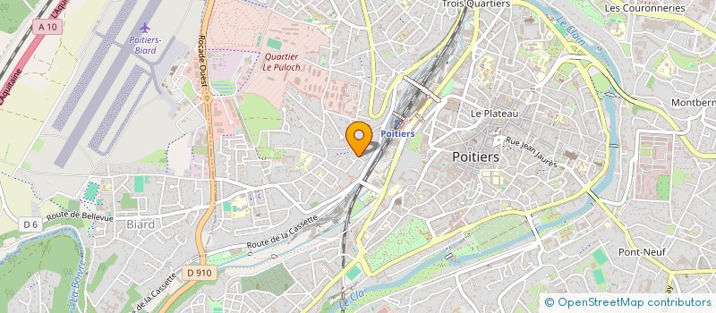 localisation de l'entreprise MADAME VERONIQUE NAULEAU à POITIERS
