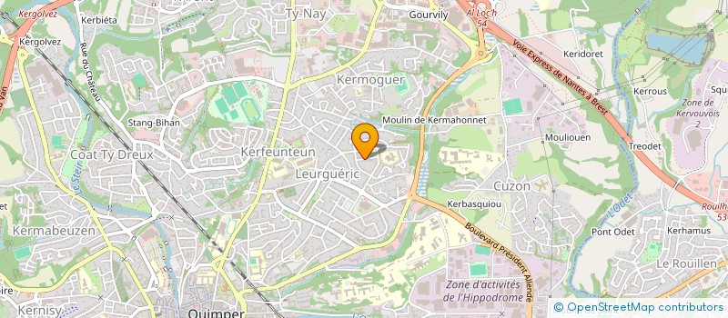 localisation de l'entreprise MADAME VERONIQUE NEBOUT à QUIMPER