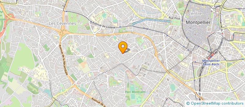 localisation de l'entreprise MADAME VERONIQUE NET  MONTPELLIER