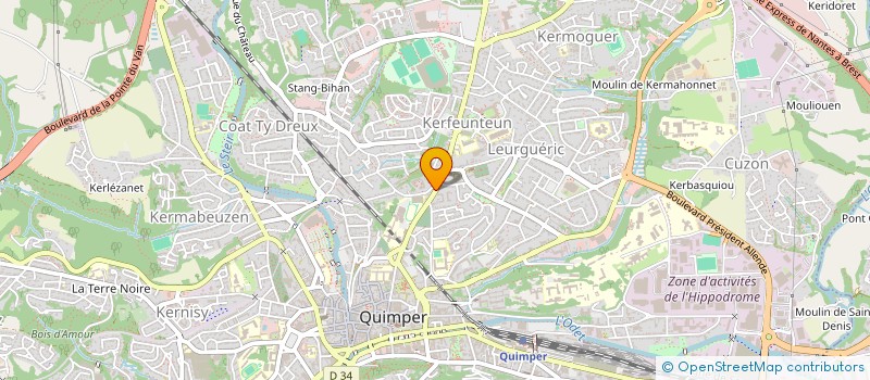 localisation de l'entreprise MADAME VERONIQUE NEZET à QUIMPER