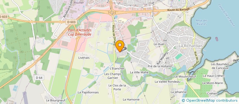 localisation de l'entreprise MADAME VERONIQUE NIBELLE à LA RICHARDAIS