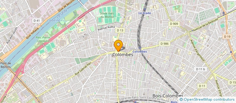 localisation de l'entreprise MADAME VERONIQUE NOBLET  COLOMBES