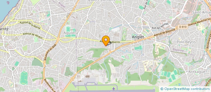 localisation de l'entreprise MADAME VERONIQUE NOBLIA  ANGLET