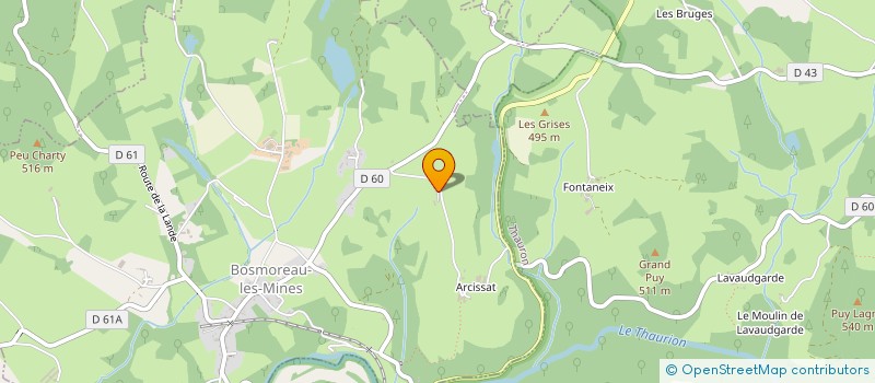 localisation de l'entreprise MADAME VERONIQUE NOEL à BOSMOREAU-LES-MINES