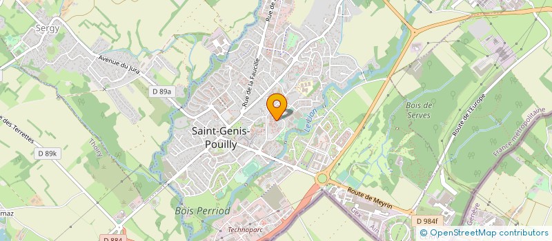 localisation de l'entreprise MADAME VERONIQUE NOSBAUM  SAINT-GENIS-POUILLY