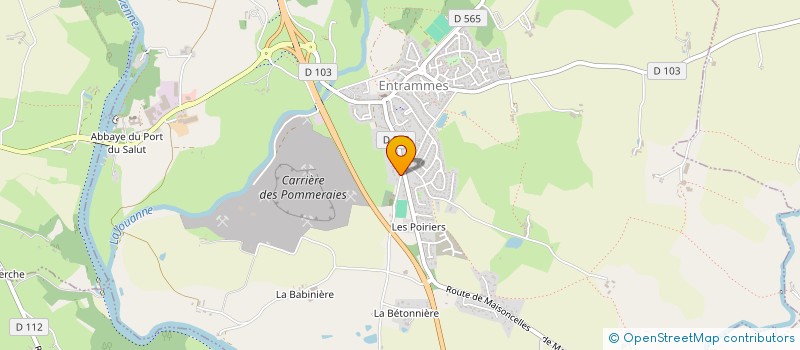 localisation de l'entreprise MADAME VERONIQUE NOUBLANCHE  ENTRAMMES