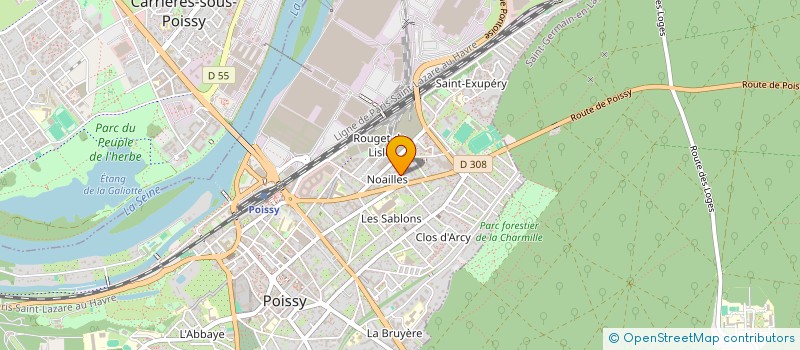 localisation de l'entreprise MADAME VERONIQUE ODETTE ESCAFIGNOUX à POISSY