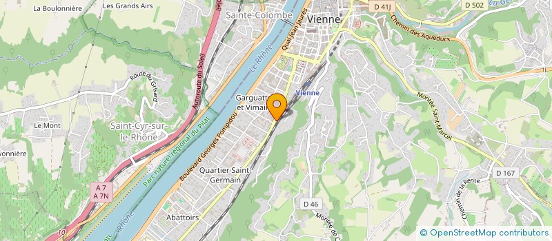 localisation de l'entreprise MADAME VERONIQUE OLIER à VIENNE