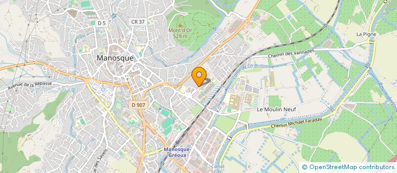 localisation de l'entreprise MADAME VERONIQUE ORTEGA à MANOSQUE