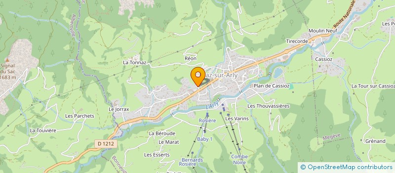 localisation de l'entreprise MADAME VERONIQUE OULTAOU  PRAZ-SUR-ARLY