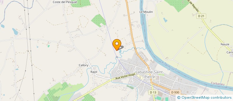 localisation de l'entreprise MADAME VERONIQUE OURLIAC  LABASTIDE-SAINT-PIERRE