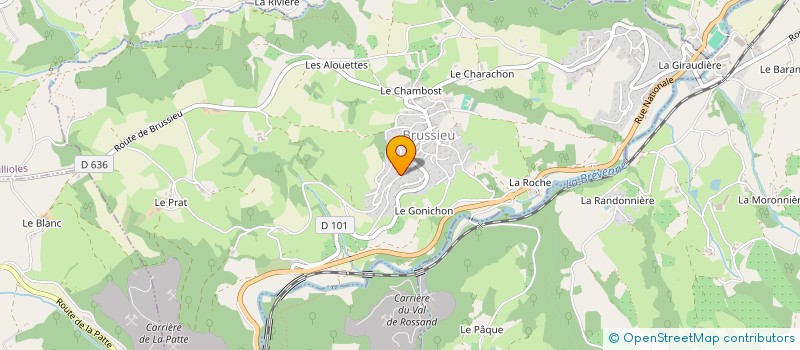 localisation de l'entreprise MADAME VERONIQUE PADET à BRUSSIEU