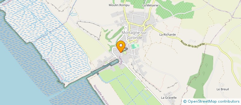 localisation de l'entreprise MADAME VERONIQUE PAGENAUD à TALMONT-SUR-GIRONDE