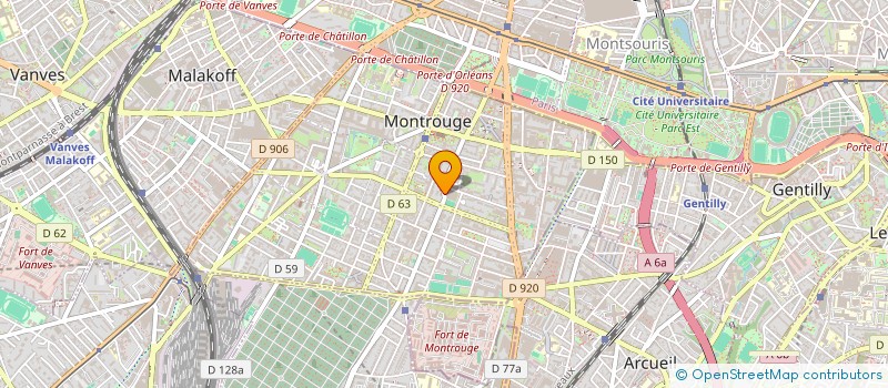 localisation de l'entreprise MADAME VERONIQUE PAGNON  MONTROUGE