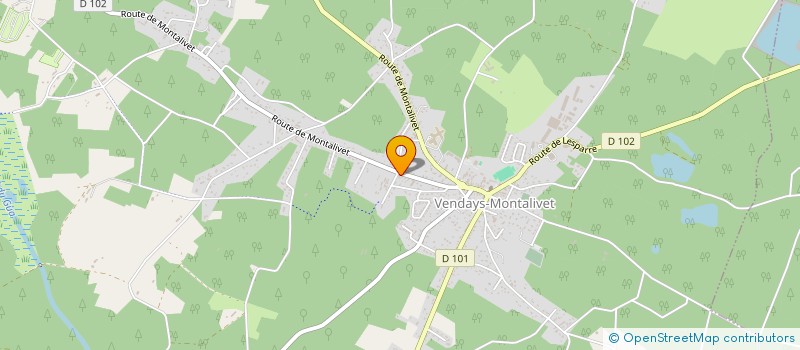 localisation de l'entreprise MADAME VERONIQUE PAGNOUX  VENDAYS-MONTALIVET