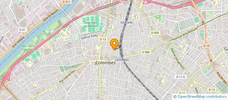 localisation de l'entreprise MADAME VERONIQUE PAILLET  COLOMBES