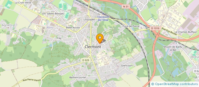 localisation de l'entreprise MADAME VERONIQUE PAJOT  CLERMONT