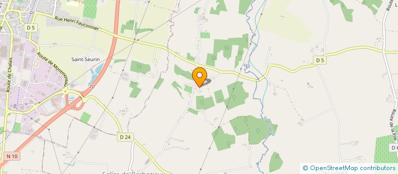 localisation de l'entreprise MADAME VERONIQUE PALAISE-DRILLAUD à SALLES-DE-BARBEZIEUX
