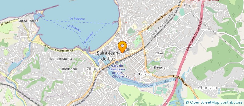 localisation de l'entreprise MADAME VERONIQUE PALLI à SAINT-JEAN-DE-LUZ