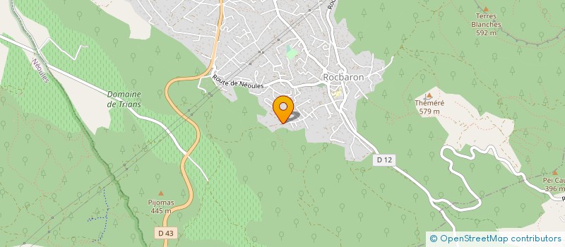 localisation de l'entreprise MADAME VERONIQUE PALMADE  ROCBARON