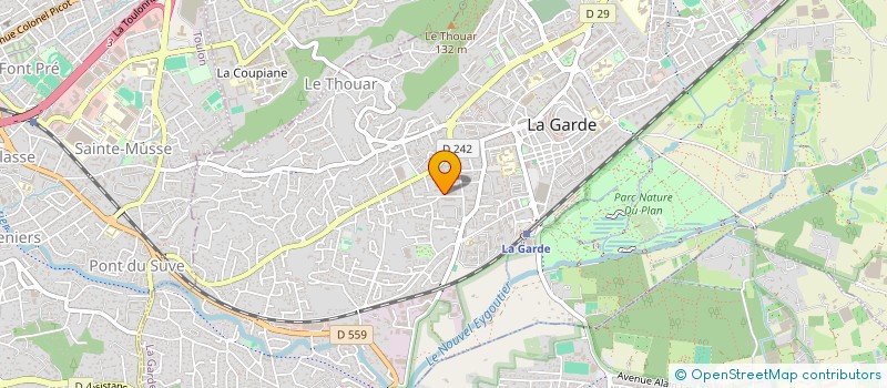 localisation de l'entreprise MADAME VERONIQUE PALOMO  LA GARDE