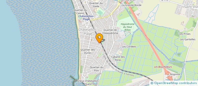 localisation de l'entreprise MADAME VERONIQUE PAQUES à CHATELAILLON-PLAGE