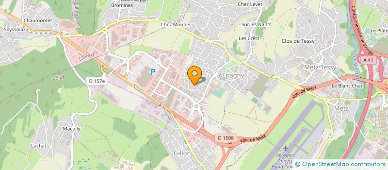 localisation de l'entreprise MADAME VERONIQUE PARIZOT  EPAGNY METZ-TESSY